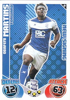 Obafemi Martins Birmingham City 2010/11 Topps Match Attax New Signing #N6